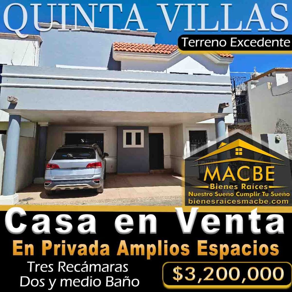 Casa en Venta en Quinta Las Villas Inmobiliaria Macbe Bienes Raíces Inmobiliarias Irapuato