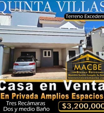 Casa en Venta en Quinta Las Villas Inmobiliaria Macbe Bienes Raíces Inmobiliarias Irapuato